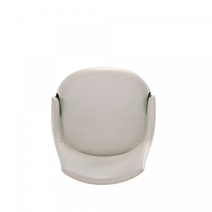 Kara Modern Wood Upholstered Dining Chair in Light Gray