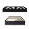 Hunter 2-Drawer Storage Bed Queen Bed | Lit de rangement a deux tiroirs Hunter