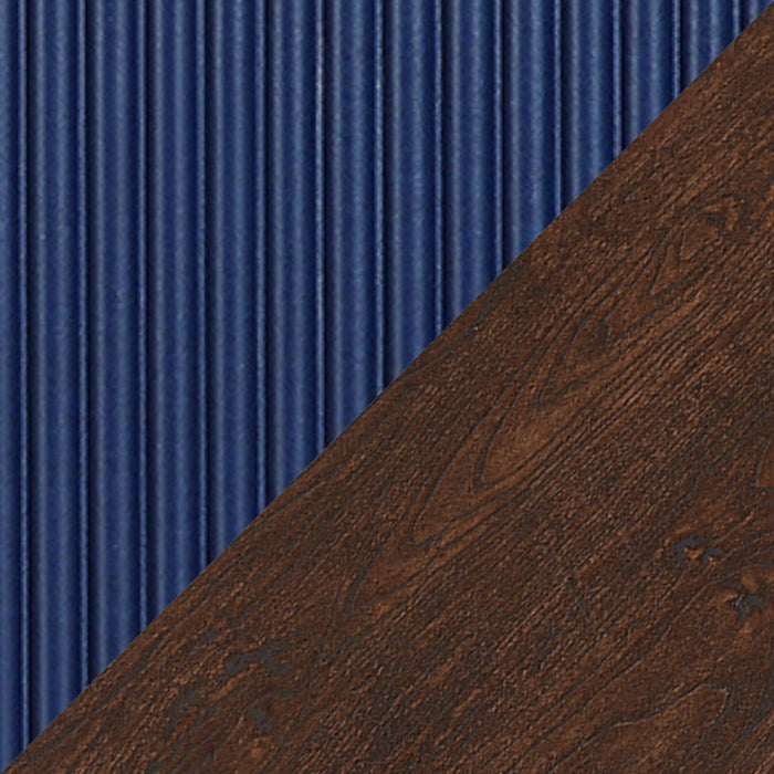 Duane Mid-Century Modern 4-Piece Living Room Set in Navy Blue