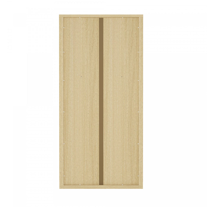 Rivington Modern 38\" Bookcase Cabinet in Natural Oak - Set of 3