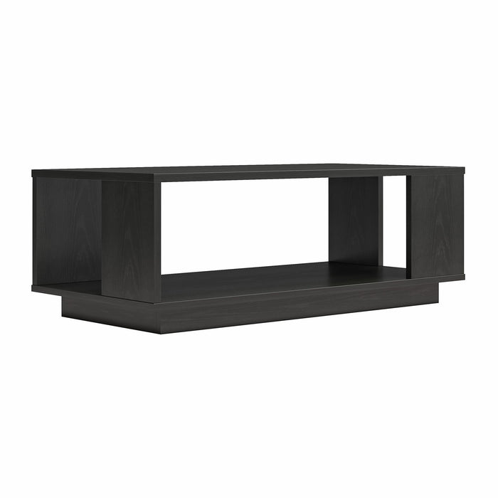 Ameriwood Home Knowle Contemporary Rectangle Coffee Table - Black Oak