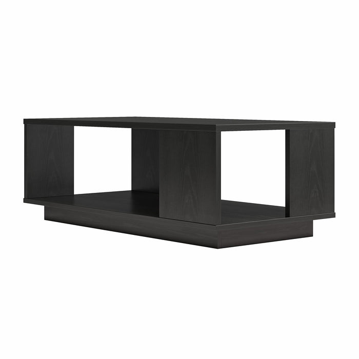 Ameriwood Home Knowle Contemporary Rectangle Coffee Table - Black Oak