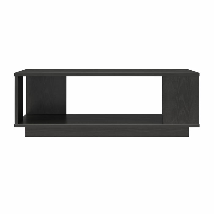 Ameriwood Home Knowle Contemporary Rectangle Coffee Table - Black Oak