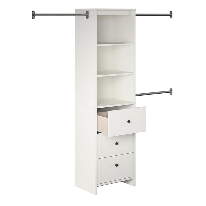 Dorel Home Beckett Closet Storage Organizer - White