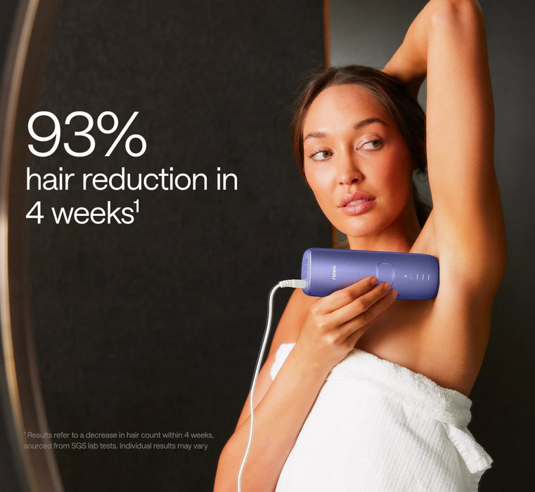 Ulike Air 3 IPL Hair Removal Device with Sapphire Ice-Cooling - Painless At-Home Laser - Purple