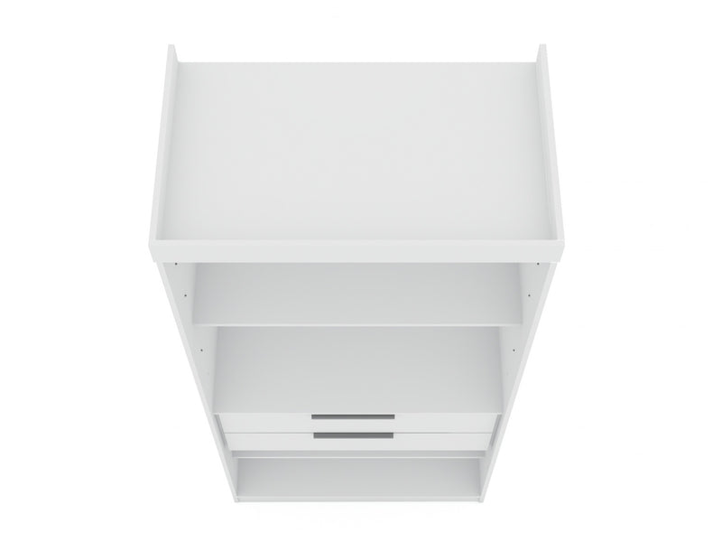 Mulberry Contemporary Modern 36\" Wardrobe Closet in White - Set of 3