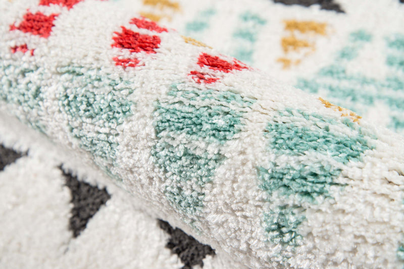 Kaia Contemporary 2'3\" x Runner Rug in Multi Indoor Area Rug