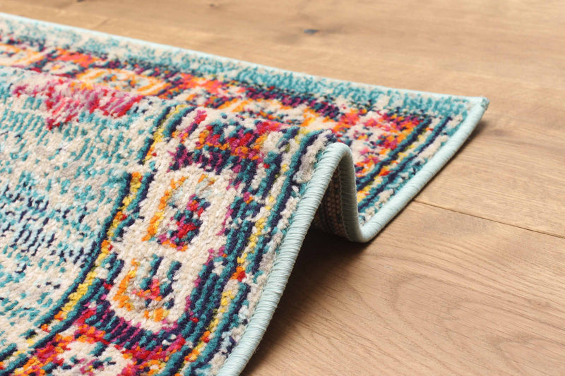 Lotus Blue Rug 2'8\" x 8'2\"