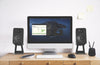 Kanto SE4 Elevated Desktop Speaker Stands for Midsize Speakers - Pair, Black | Supports sureleves Kanto SE4 pour enceintes de bureau de taille moyenne - paire, noir