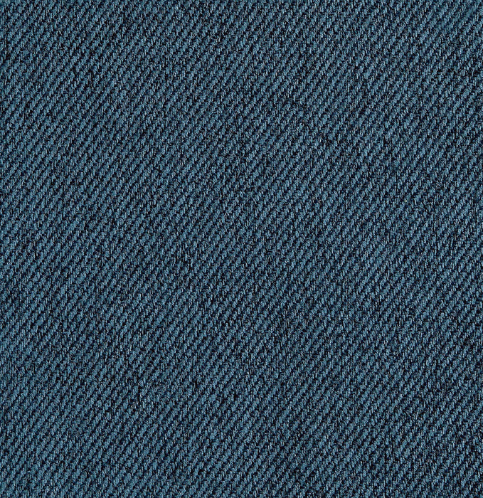 Bailey Mid-Century Modern Upholstered Accent Ottoman in Blue