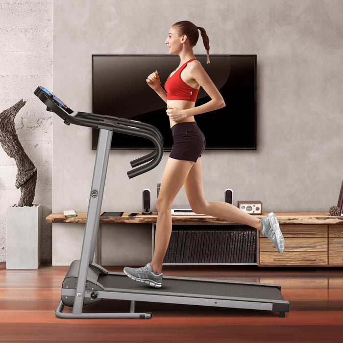 Costway 1100w Folding Electric Treadmill Support Motorized Power Running Machine