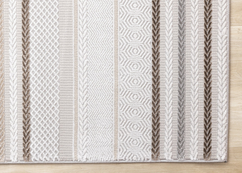 London Striped Indoor Area Rug - 7'10\" x 10'6\"