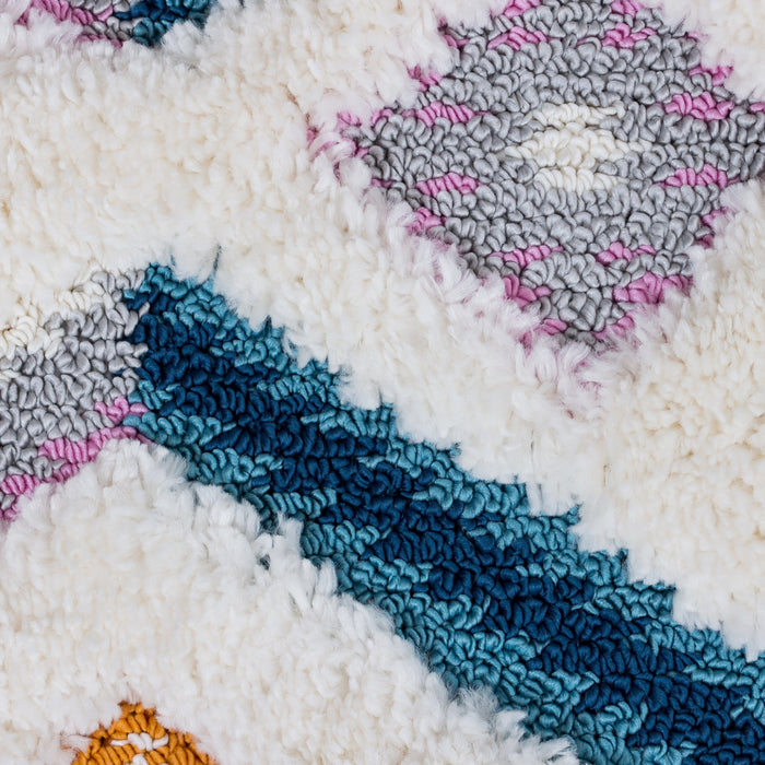 Lola Chevron Shag Area Rug - 2'7\" x 8'
