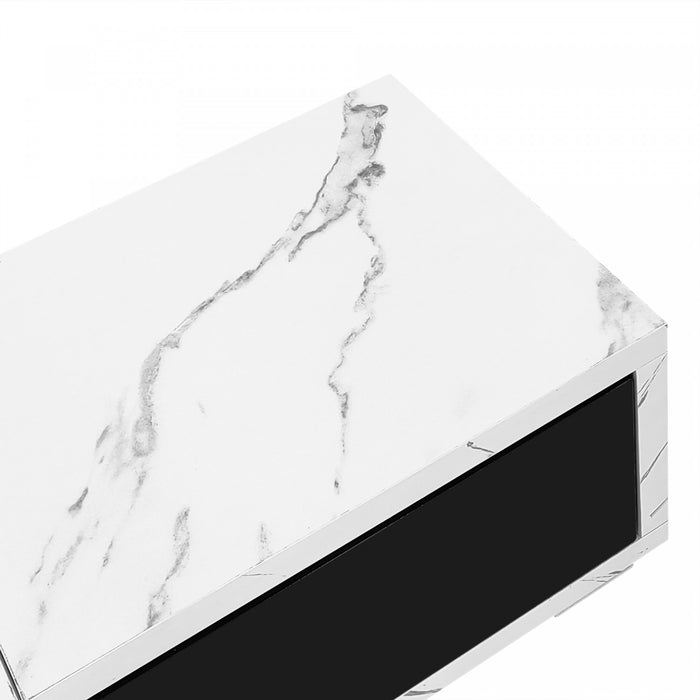 Liam 55.1\"–102\" Modern TV Cabinet with Adjustable Length and Rotating Function,White Tv Stand