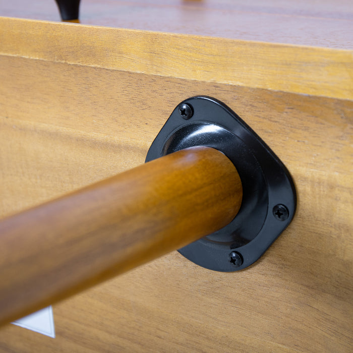 Emma Mid-Century Modern Nightstand with 2 Drawers,Natural