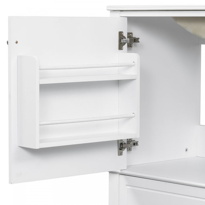 Fanny 36\" Bathroom Vanity with Ceramic Sink and Soft-Close Hinges, White