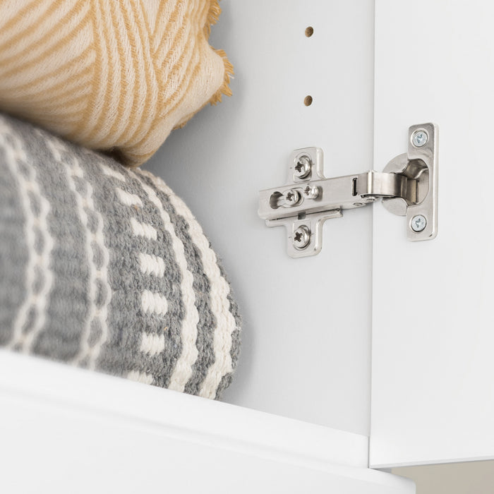 Elite 64-inch 5-piece Garage Storage Cabinet Set B - White