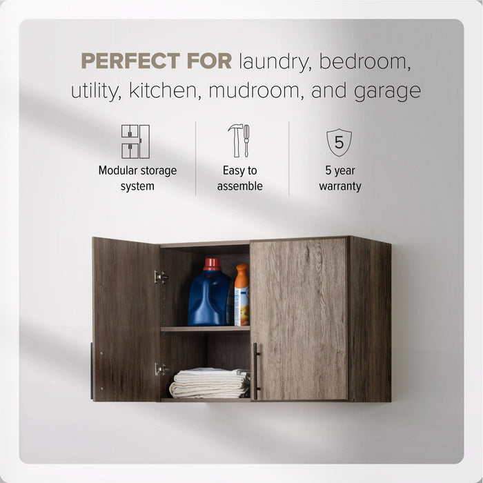 Elite 32\" Stackable Wall Cabinet - Drifted Grey