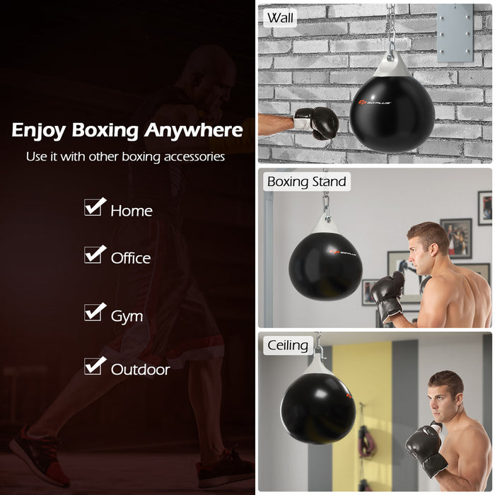 Goplus 18\" 110lbs Heavy Water Filled Punching Aqua Training Boxing Bag Home Gym Hook