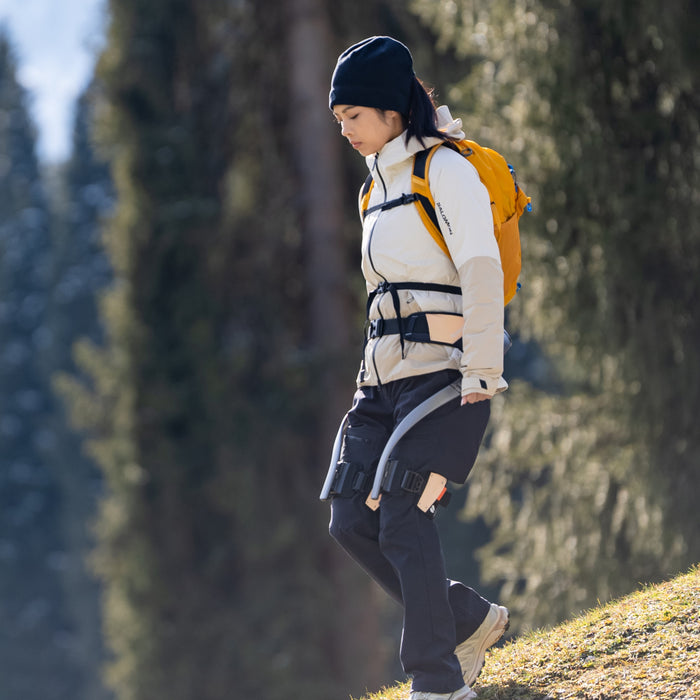 Hypershell X Go AI Wearable Exoskeleton - 400W Bionic Robotic Legs, Walking Aid for Hiking, Commute & Warehouse Work, Lower Limb Mobility Support - Black