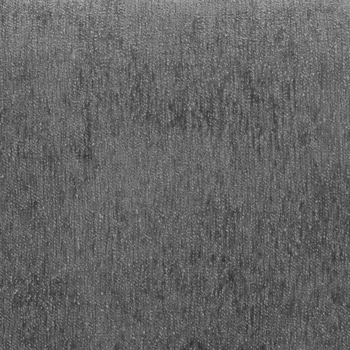 Lia Modern Metal Chenille Armchair in Gray - Set of 2 Dining Chair