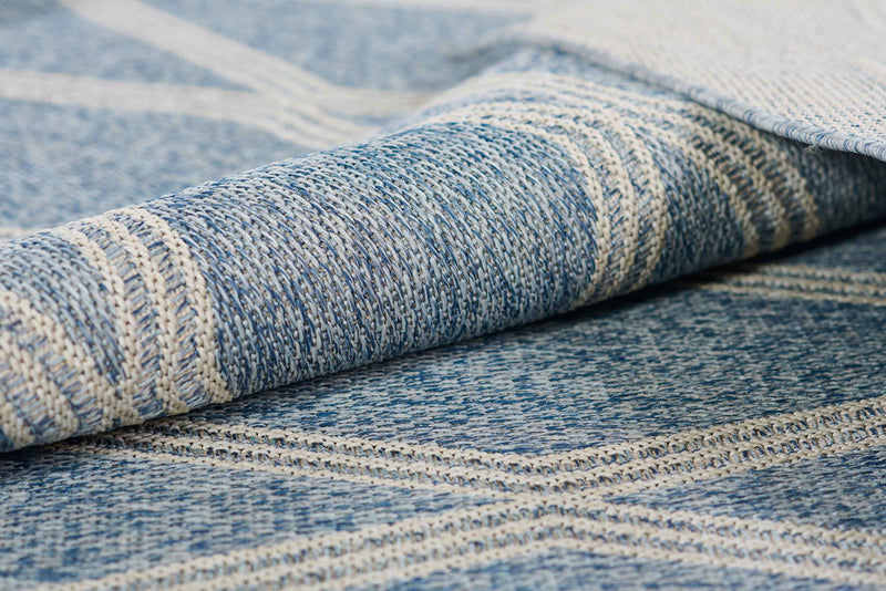 Cypress Transitional 8'0\" x 10'0\" Area Rug in Blue Indoor Area Rug
