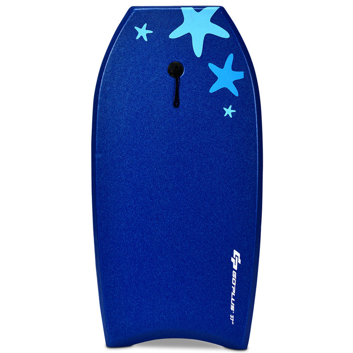Goplus 41'' Lightweight Super Bodyboard Surfing W/leash Eps Core Boarding Ixpe Starfish