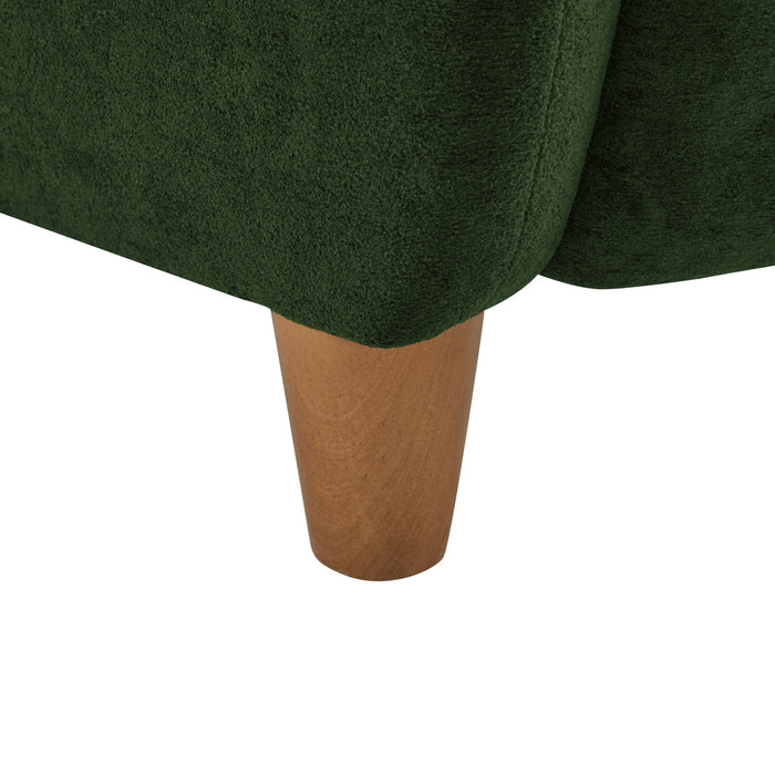 Sophia Upholstered Comfortable Armchair with Wingback,Olive Green Accent Chair