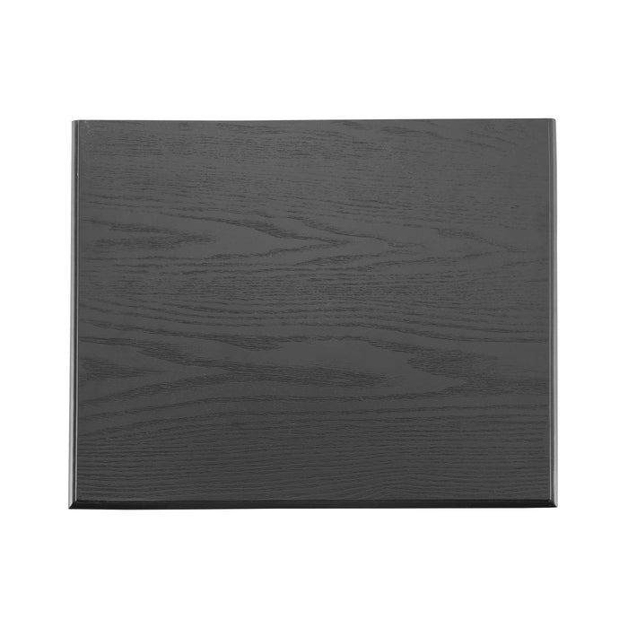 Emma 2-Drawer Wooden Bedroom Nightstand with Non-Slip Feet, Black