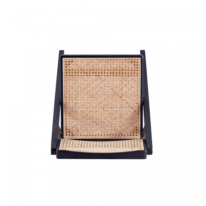 Pullman Industry Chic Wood Folding Chair in Black and Natural - Set of 4 Dining Chair