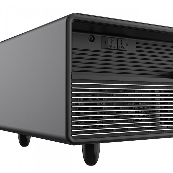 Forno Evoluto Tavolo 51\" Black Smart Coffee Table – Dual Refrigerator Drawers-FCTFR7006-51BLK
