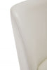 Serena Modern Metal Vegan Leather Dining Chair in Ivory - Set of 2 | Chaise de salle a manger moderne en metal et cuir vegetalien Serena, ivoire - Lot de 2