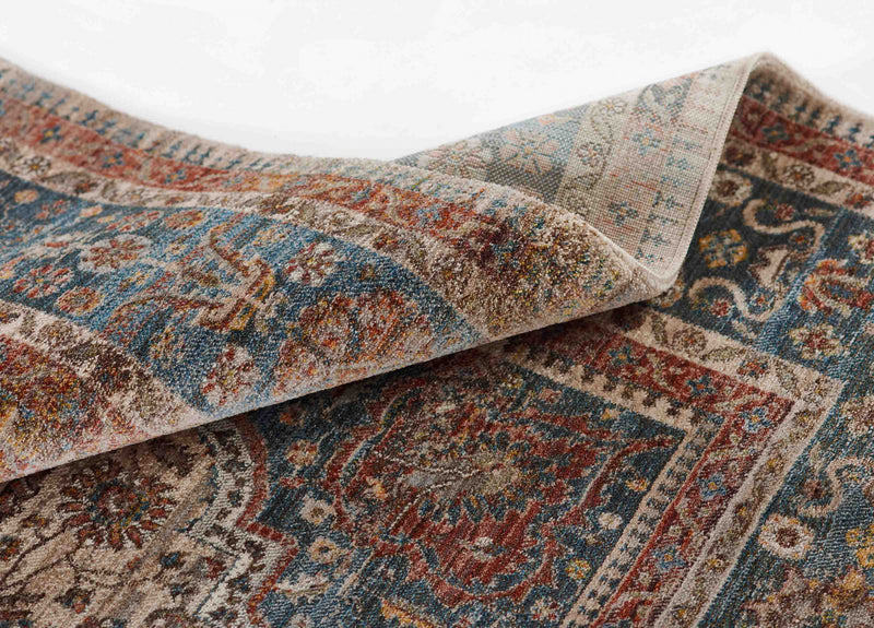 Irina Traditional 2'6\" x Runner Rug in Multi Indoor Area Rug