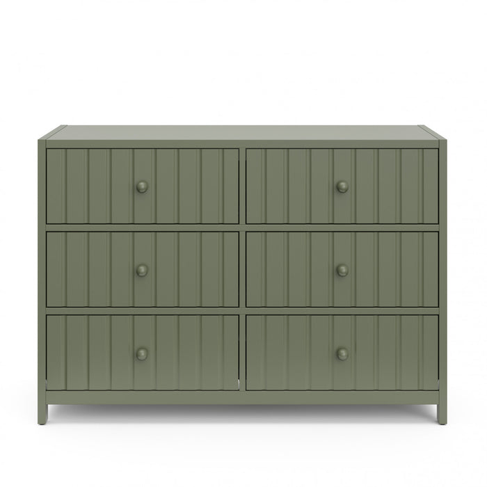Graco Teddi 6 Drawer Dresser - Olive