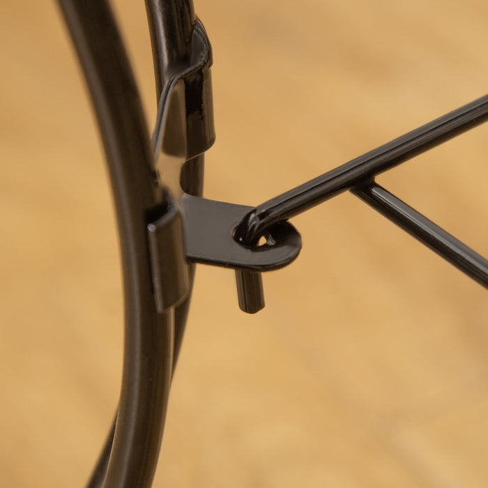 Pawhut 53.9'' Large Rolling Steel Bird Cage Bird House With Detachable Rolling Stand, Storage Shelf, Wood Perch, Food Container, Black