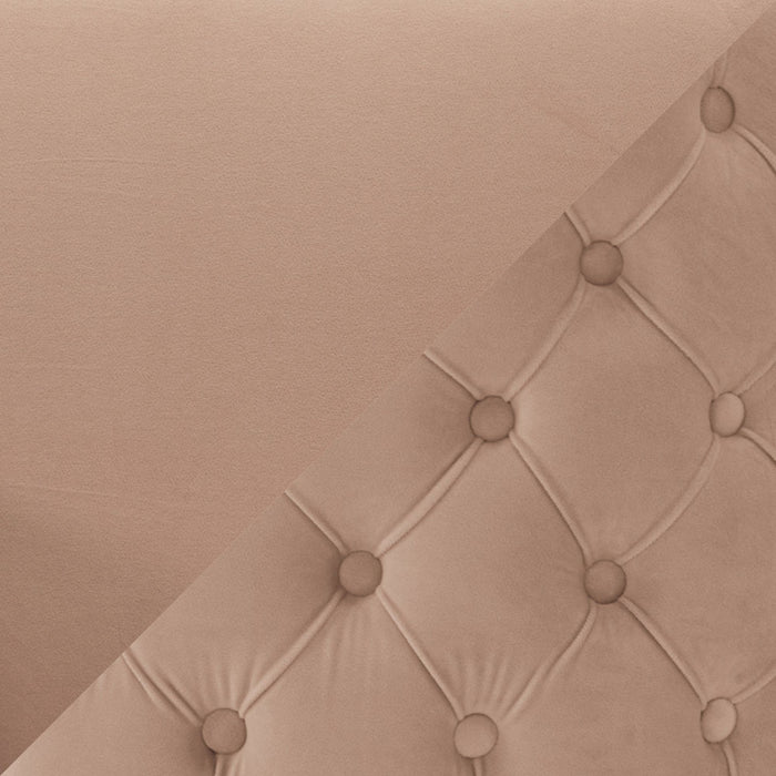 Maya Modern Velvet Dining Chair in Nude - Set of 2