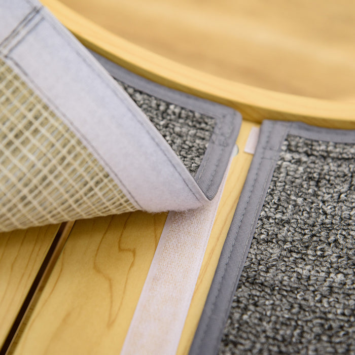 Pawhut Cat Running Wheel, Cat Exercise Treadmill With Brake, Carpeted Runaway, Pet Fitness Weight Loss Device, Natural