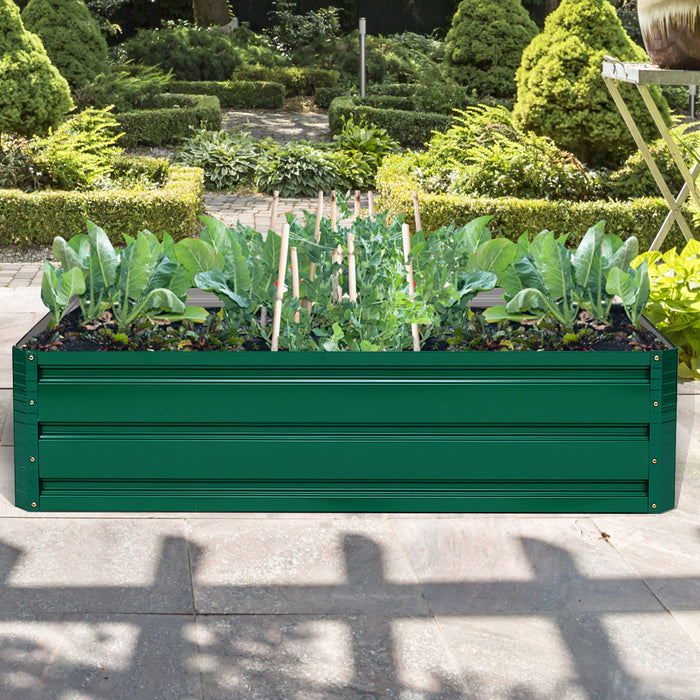 Costway 47\"x35.5\" Patio Raised Garden Bed Vegetable Flower Plant Dark Green New