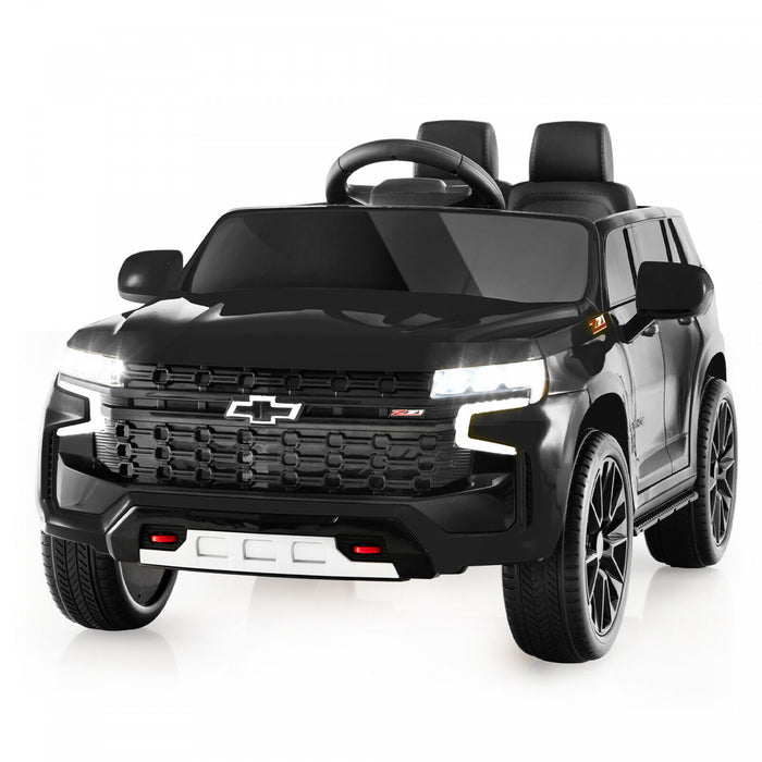 12v Kids Ride On Car Chevrolet Tahoe Electric Truck Suv Remote W/ Light & Music Black