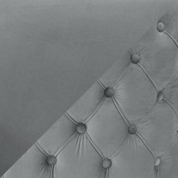 Maya Modern Velvet Dining Chair in Gray - Set of 2