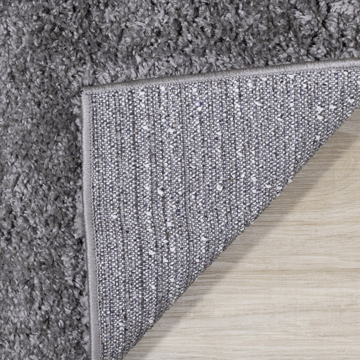 Taylor Dark Grey Comfort Shag Rug, 5'3\" x 7'7\" Indoor Area Rug