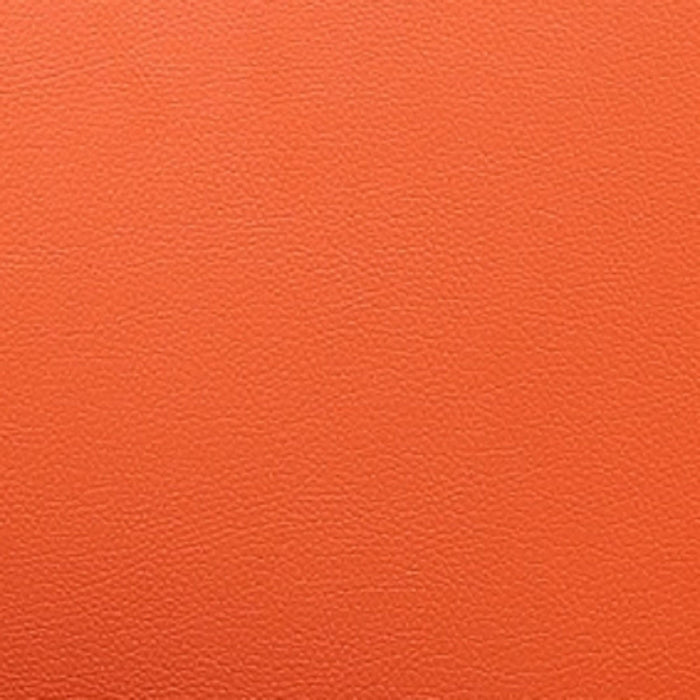 Manhattan Comfort Pelo Polished Chrome Faux Leather Adjustable Height Swivel Accent Chair - Orange