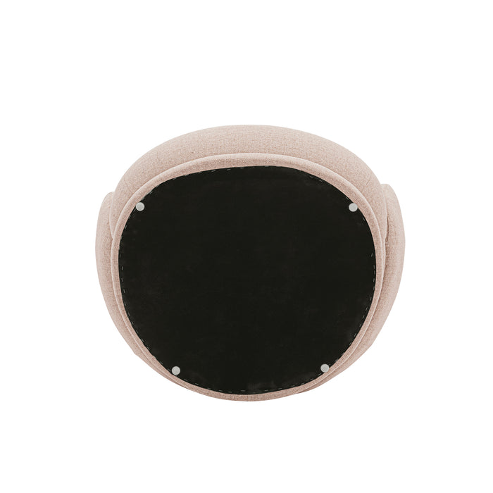 Manhattan Comfort Contemporary Siri Linen Weave Accent Chair with Pillows - Wheat