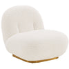 Manhattan Comfort Modern Edina Chenille Accent Chair - White
