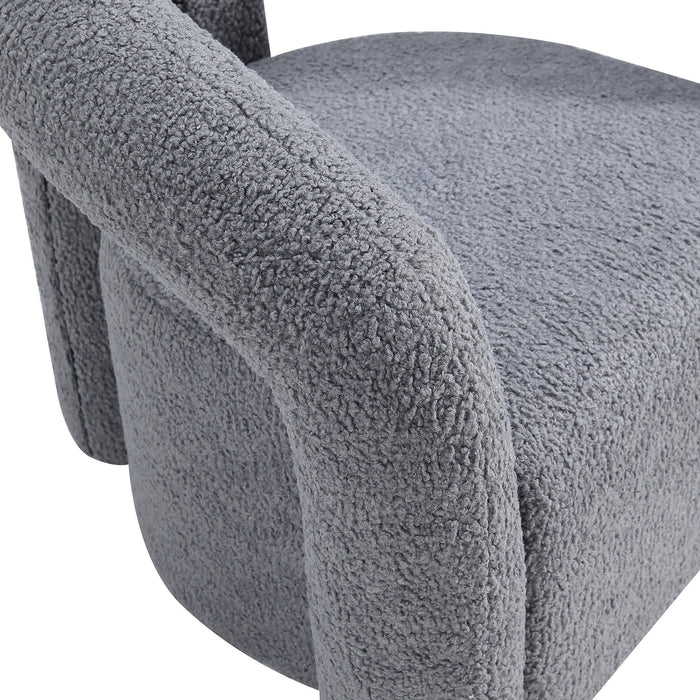 Manhattan Comfort Modern Darian Chenille Accent Chair - Grey