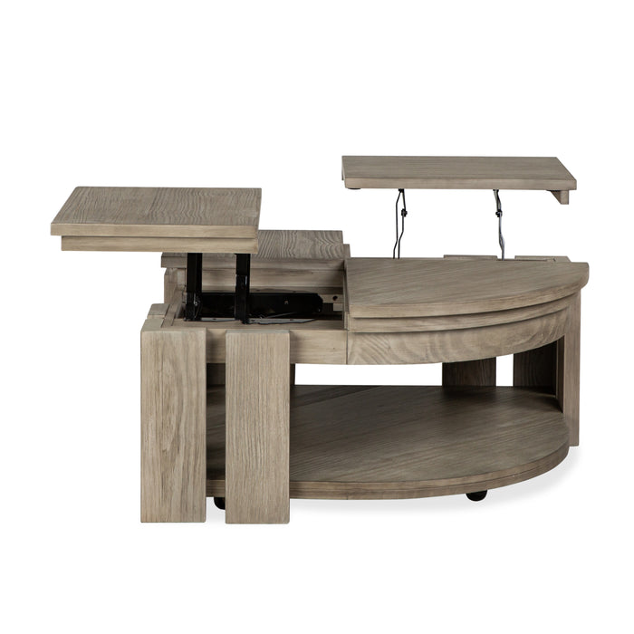 Addams 36\" Lift-Top Coffee Table with Casters - Stone Harbor Grey