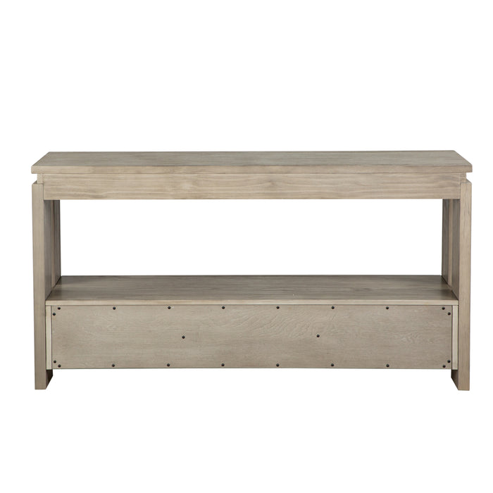 Addams 54\" Sofa Table with Storage - Stone Harbor Grey
