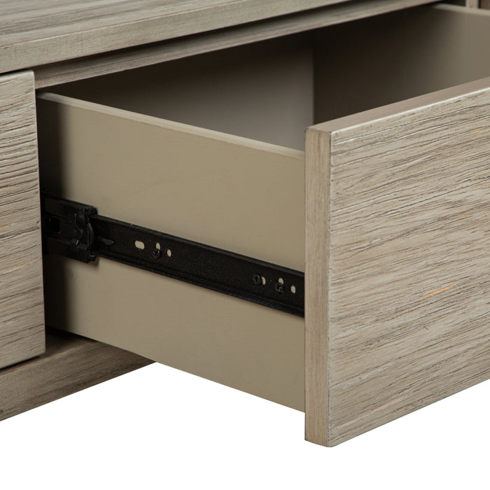 Addams 54\" Sofa Table with Storage - Stone Harbor Grey