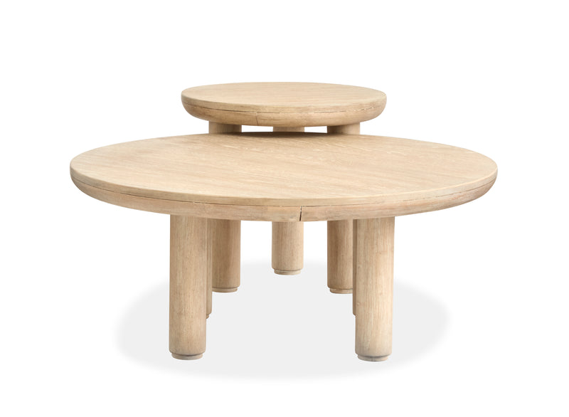 Adelaide 2-Pack Nesting Round Accent Tables - Sanibel Brown
