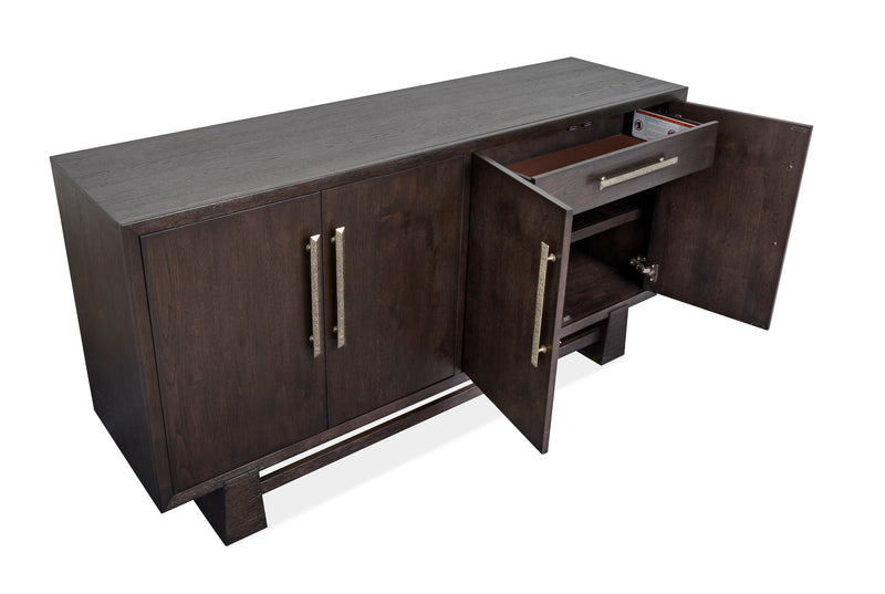 Arden Dining Sever with Storage, 66\"W - Espresso Brown